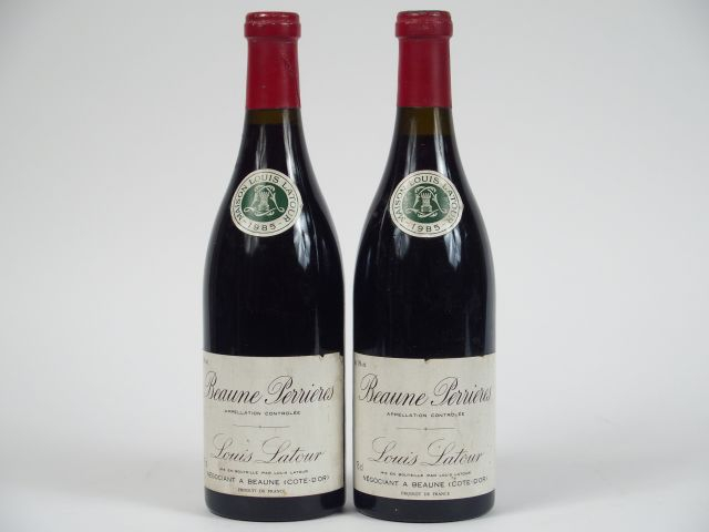 2 BOUTEILLES BEAUNE PERRIERES L. LATOUR - 1985