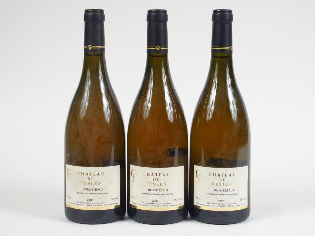 3 BOUTEILLES BONNEZEAUX CHÂTEAU DE FESLES - 2003