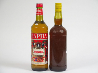 Vente aux enchères 2 BOUTEILLES : 1 RAPHA RIVESALTES/1 SALERS