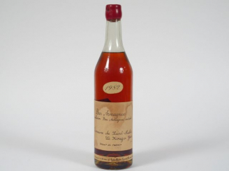 Vente aux enchères 1 BOUTEILLE BAS ARMAGNAC DOMAINE DE SAINT AUBIN 50% - 1982 - MISE : 01