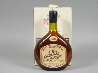 Vente aux enchères 1 BOUTEILLE BAS ARMAGNAC 'GENTILHOMME DE GASCOGNE' DOMAINE de LAGAJAN-