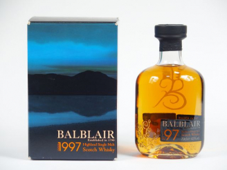 Vente aux enchères 1 BOUTEILLE BALBLAIR OB 		70cl 	43% - 	Millésime : 1997	 - Mise : 2009