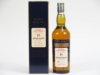 Vente aux enchères 1 BOUTEILLE BENRINNES OB	 Rare Malts Selection	 70	cl 60,4	% - Millési