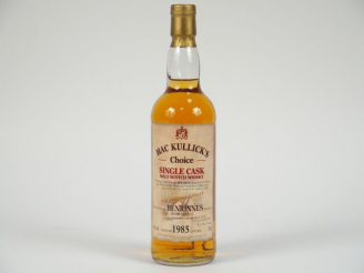 Vente aux enchères 1 BOUTEILLE BENRINNES Mac Kullick's 		70cl 	43% - Millésime : 	05.1985