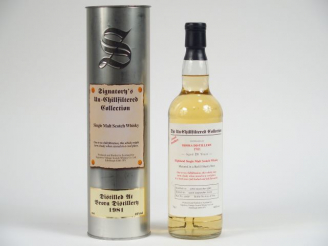 Vente aux enchères 1 BOUTEILLE BRORA Signatory Vintage		 70	cl 46% - Millésime : 	1981 - 