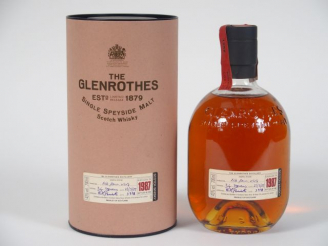 Vente aux enchères 1 BOUTEILLE GLENROTHES OB		 70cl 	43% - Millésime : 	23.05.1987 - Mise