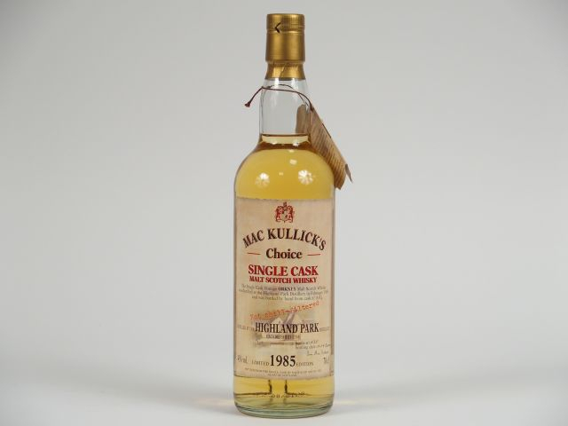 1 BOUTEILLE HIGHLAND PARK Mac Kullick's 		70	cl 43%	 - Millésime : 02.