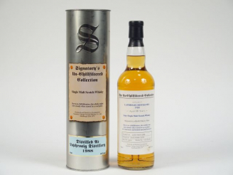 Vente aux enchères 1 BOUTEILLE LAPHROAIG Signatory Vintage		 70	cl 46% - Millésime : 	16.