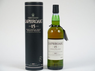 Vente aux enchères 1 BOUTEILLE LAPHROAIG OB		 70	cl 43	% 		- 15 ans - 		Single Islay Malt