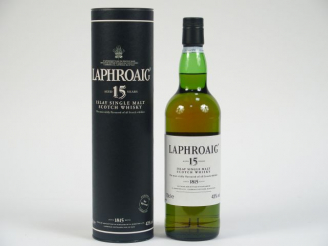 Vente aux enchères 1 BOUTEILLE LAPHROAIG OB		 70	cl 43	% 	- 	15 ans 	- 	Single Islay Malt