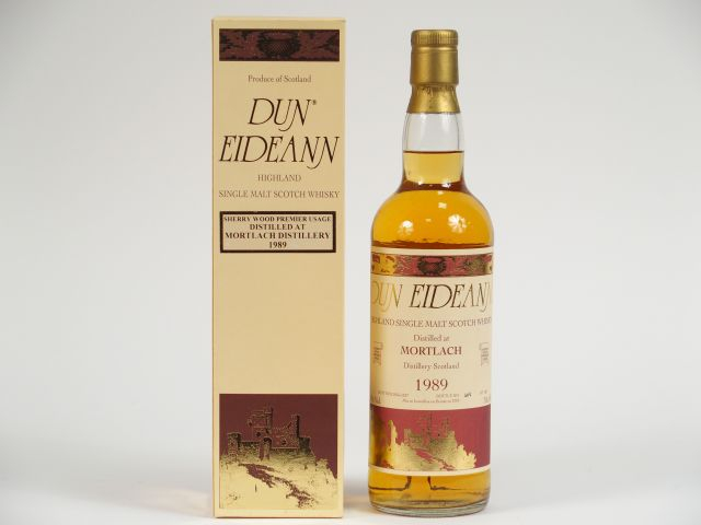1 BOUTEILLE MORTLACH Dun Eideann		 70	cl 43% - Millésime : 	1989 - Mis
