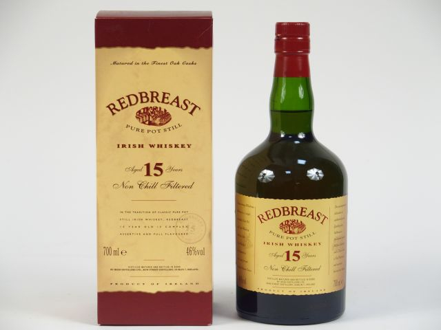 1 BOUTEILLE REDBREAST OB		 70	cl 46% - Mise : 		2005 - 	15 ans