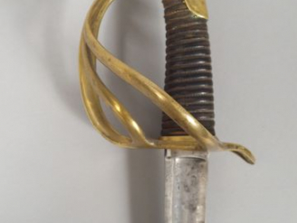 Vente aux enchères Sabre de cavalerie 1822, modèle allégé, monture en bronze coulé, sans 