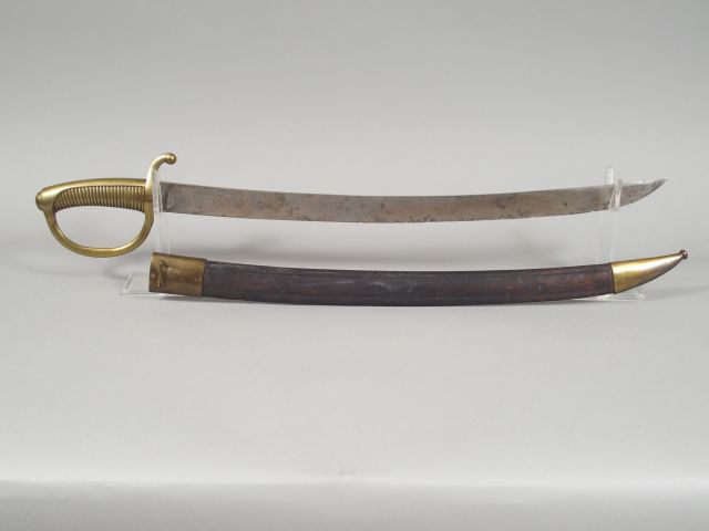 Sabre briquet modèle AN XI de l’industrie privée, fusée en bronze coul