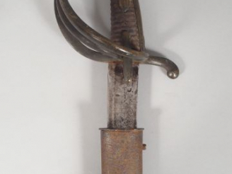 Vente aux enchères Sabre de troupe de cavalerie légère modèle AN XI. Monture en bronze br