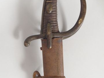Sabre de troupe de cavalerie légère modèle AN XI. Monture en bronze br