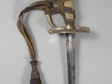 Epée de commissaire des guerres fin du 1er empire. Monture en bronze c