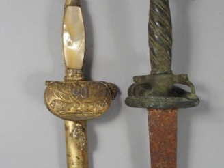 Vente aux enchères Lot composé d’une épée à la mousquetaire du 1er tiers du XVIIIème sièc