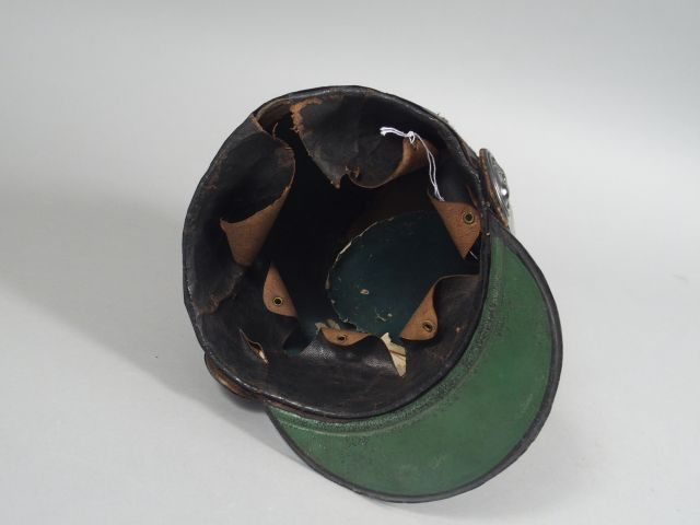 Shako modèle 1837/44 époque 2eme république. Fut garni de taupin brun,