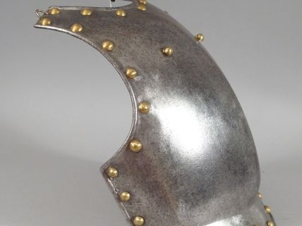 Plastron de cuirasse Consulat type primitif 34 rivets laitons tête ron