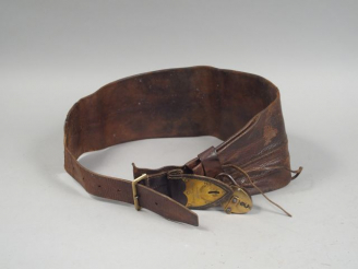 Vente aux enchères Large ceinture de messager ou porte dépêche XIX ème siècle. Constructi