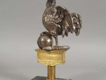 Magnifique pointe de drapeau garde nationale époque Louis Philippe. En