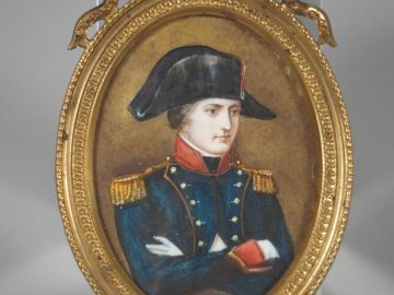 Miniature XIXème 'portrait de Napoléon Bonaparte'