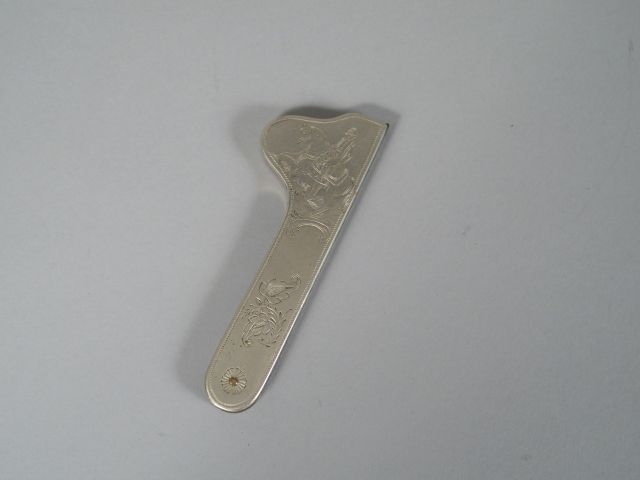 Flamme de vétérinaire de style Empire, lames acier, mitres, maillechor