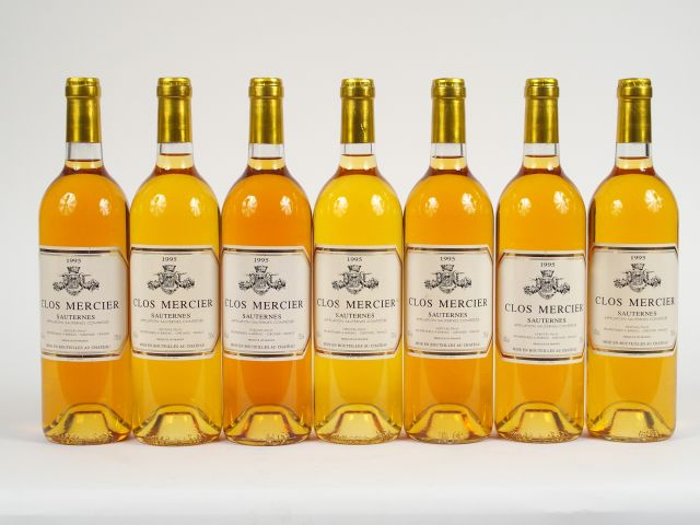 7 BOUTEILLES CLOS MERCIER SAUTERNES - 1995