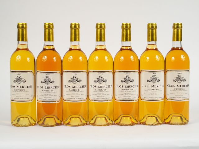 7 BOUTEILLES CLOS MERCIER SAUTERNES - 1995