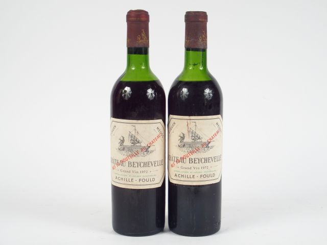 2 BOUTEILLES CHÂTEAU BEYCHEVELLE GCC ST JULIEN - 1972 - MEP