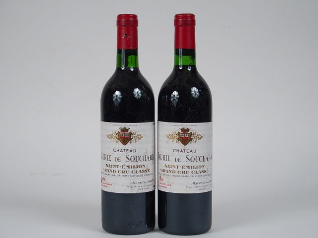 2 BOUTEILLES CHÂTEAU FAURIE DE SOUCHARD ST EMILION GC - 1979