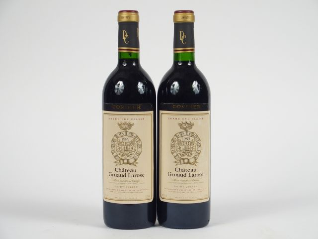 2 BOUTEILLES CHÂTEAU GRUAUD LAROSE GCC ST JULIEN - 1989