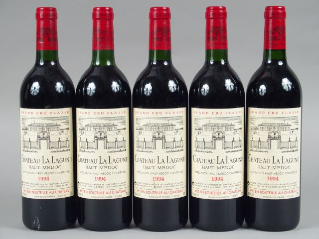 5 BOUTEILLES CHÂTEAU LA LAGUNE GCC HAUT MEDOC - 1994 - 1 BG