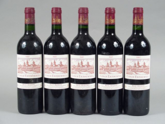 Vente aux enchères 5 BOUTEILLES CHÂTEAU COS D'ESTOURNEL GCC ST ESTEPHE - 1997 - 5 CAPS AB