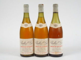 Vente aux enchères 3 BOUTEILLES CHABLIS 1er CRU 'AUDROIT DE VAUCOUPIN' OUSTAU DE BAUMANIE
