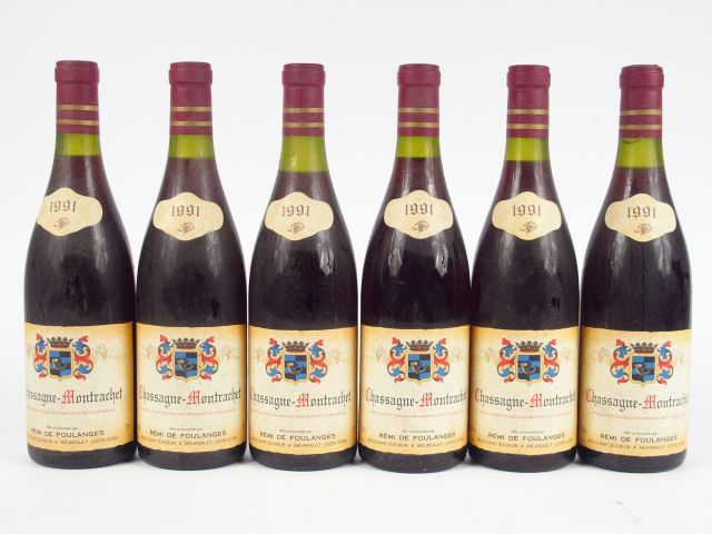 6 BOUTEILLES CHASSAGNE MONTRACHET R. DE FOULANGES - 1991