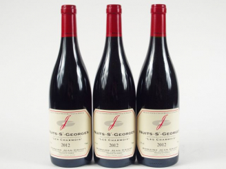 Vente aux enchères 3 BOUTEILLES NUITS SAINT GEORGES 'LES CHARMOIS' J. GRIVOT - 2012