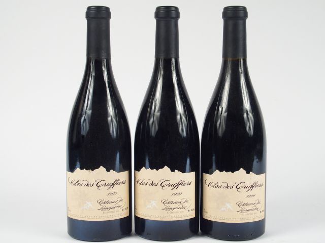 3 BOUTEILLES CLOS DES TRUFFIERS COTEAUX DU LANGUEDOC - 1999
