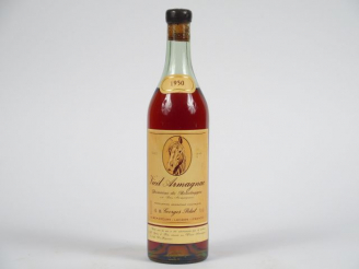 Vente aux enchères 1 BOUTEILLE VIEIL ARMAGNAC DOMAINE DE BEOULAYGUE G. PELAT 43% - 1950