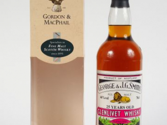 Vente aux enchères 1 BOUTEILLE GLENLIVET GORDON AND MACPHAIL 	Georg and J.J Smith's 	70cl