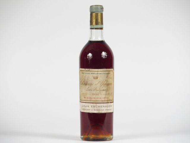 1 BOUTEILLE CHÂTEAU D'YQUEM 1er CCS SAUTERNES - 1950 - BG -/ELS