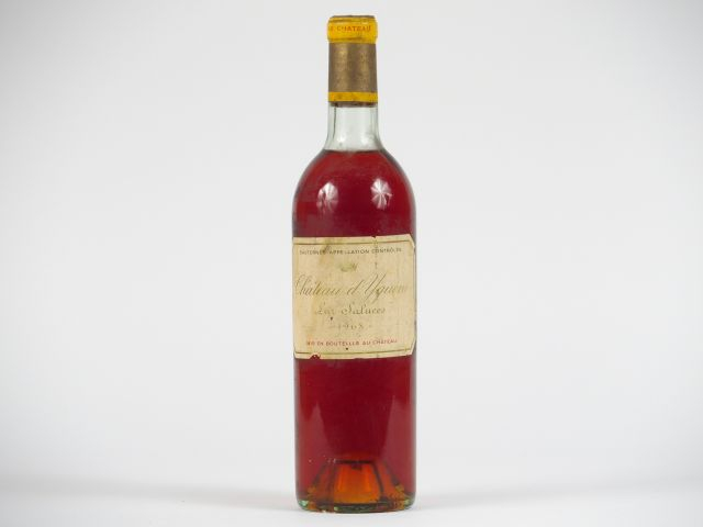 1 BOUTEILLE CHÂTEAU D'YQUEM 1er CCS SAUTERNES - 1968 - LB/ELA/CAPS LA