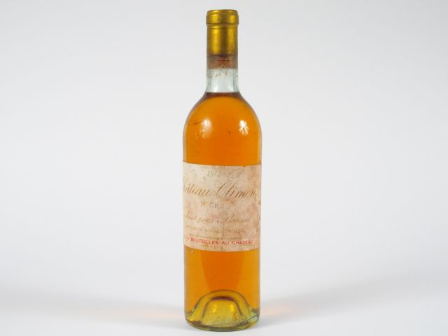 1 BOUTEILLE CHÂTEAU CLIMENS 1er CC SAUTERNES - 1972 - BG/EF/ETLA