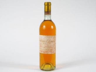 Vente aux enchères 1 BOUTEILLE CHÂTEAU CLIMENS 1er CC SAUTERNES - 1972 - BG/EF/ETLA