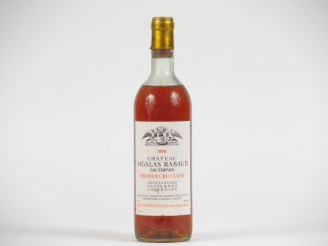 Vente aux enchères 1 BOUTEILLE CHÂTEAU SIGALAS RABAUD 1er CC SAUTERNES - 1975 - HEP