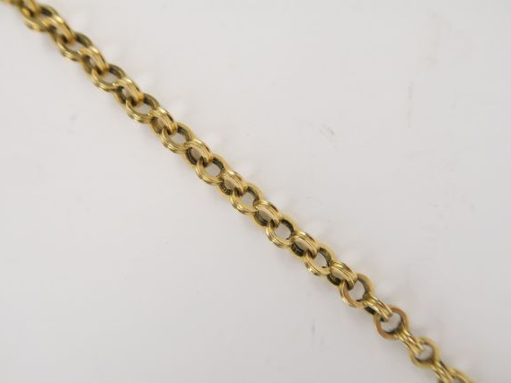 Bracelet or, maillons ronds. 8 g