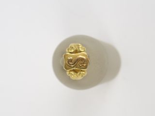 Bague ancienne en or, monogrammée S. 9 g
