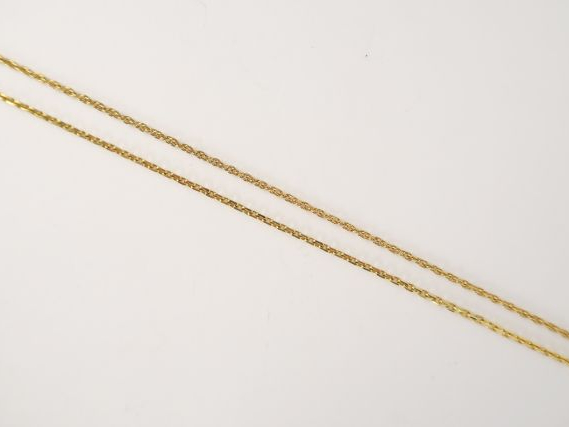 2 sautoirs en or. 29 g