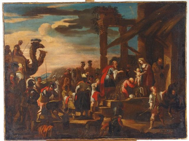 Ecole italienne, suiveur de Jan Miel "Adoration de Mages", "Nativité".